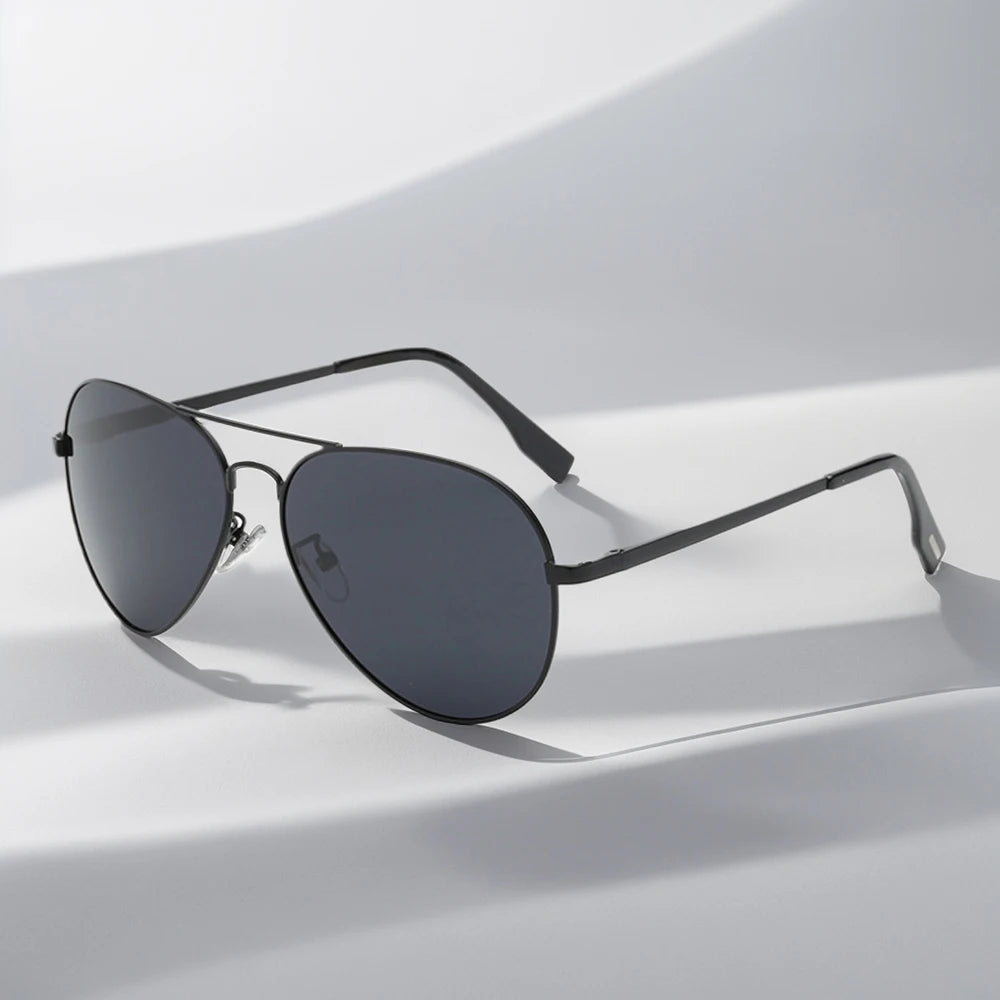 Klasyczne męskie okulary lotnicze z polaryzacją