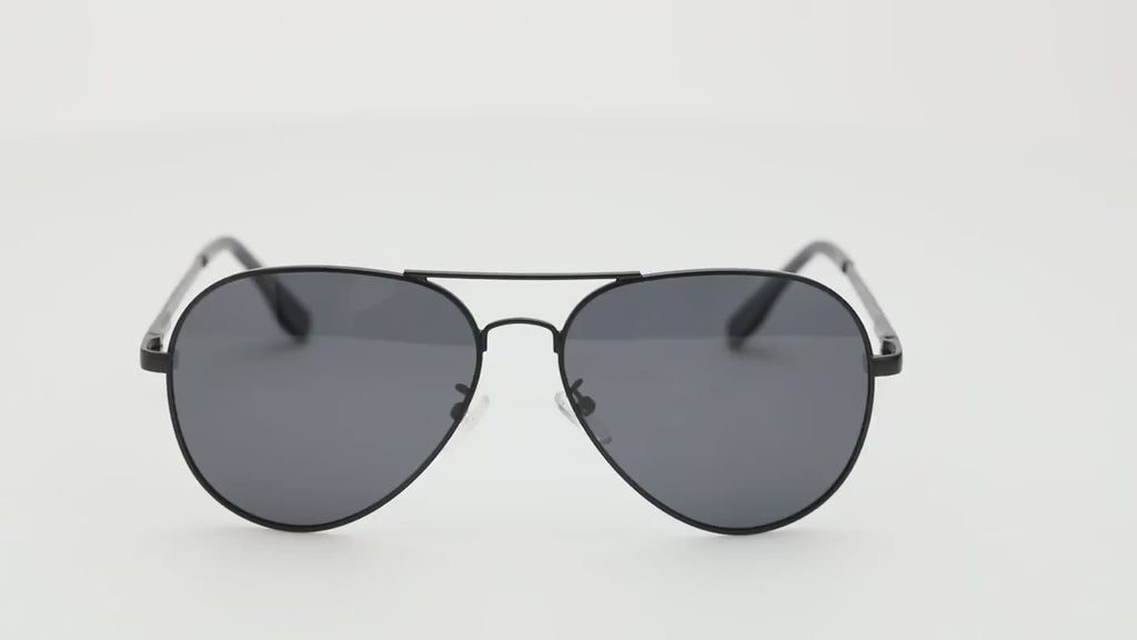 Klasyczne męskie okulary lotnicze z polaryzacją