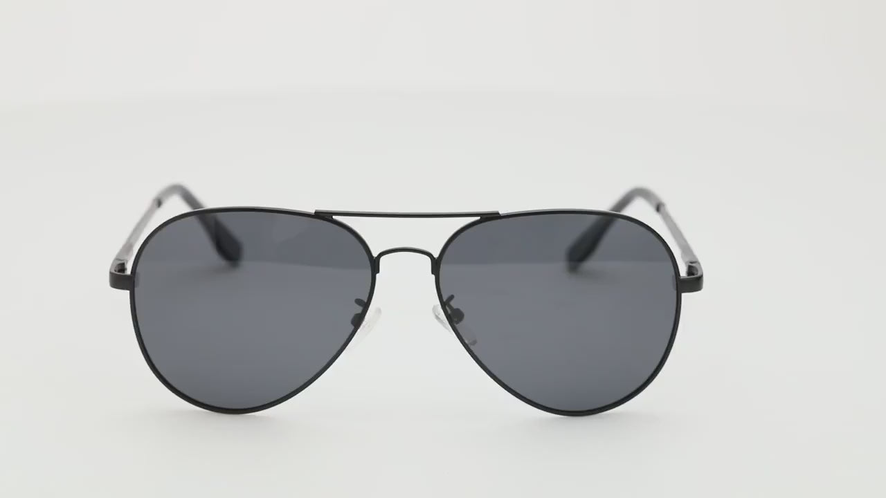 Klasyczne męskie okulary lotnicze z polaryzacją