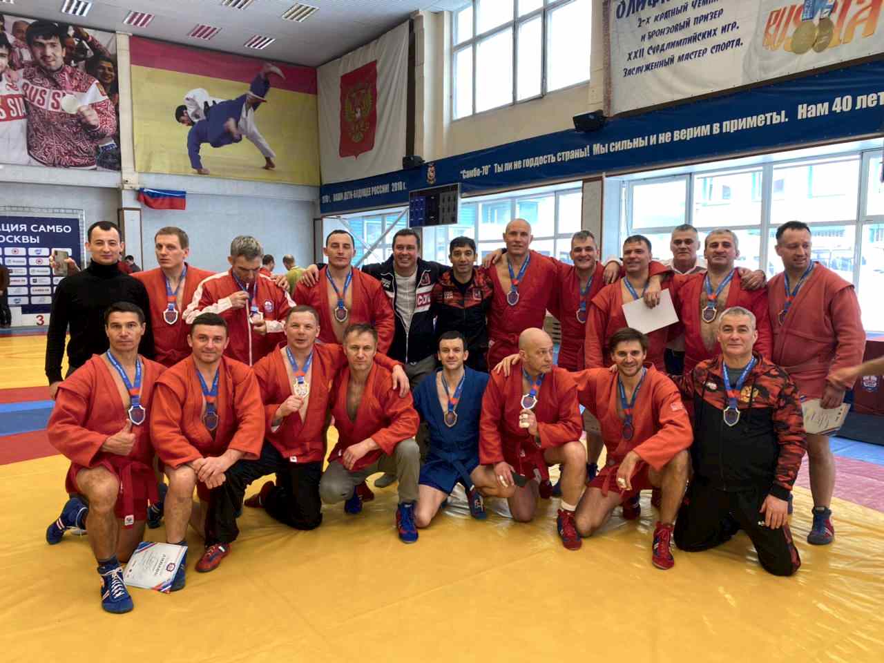 Открытый чемпионат Алматы 2021 года по самбо среди мастеров прошел в «Самбо-70»